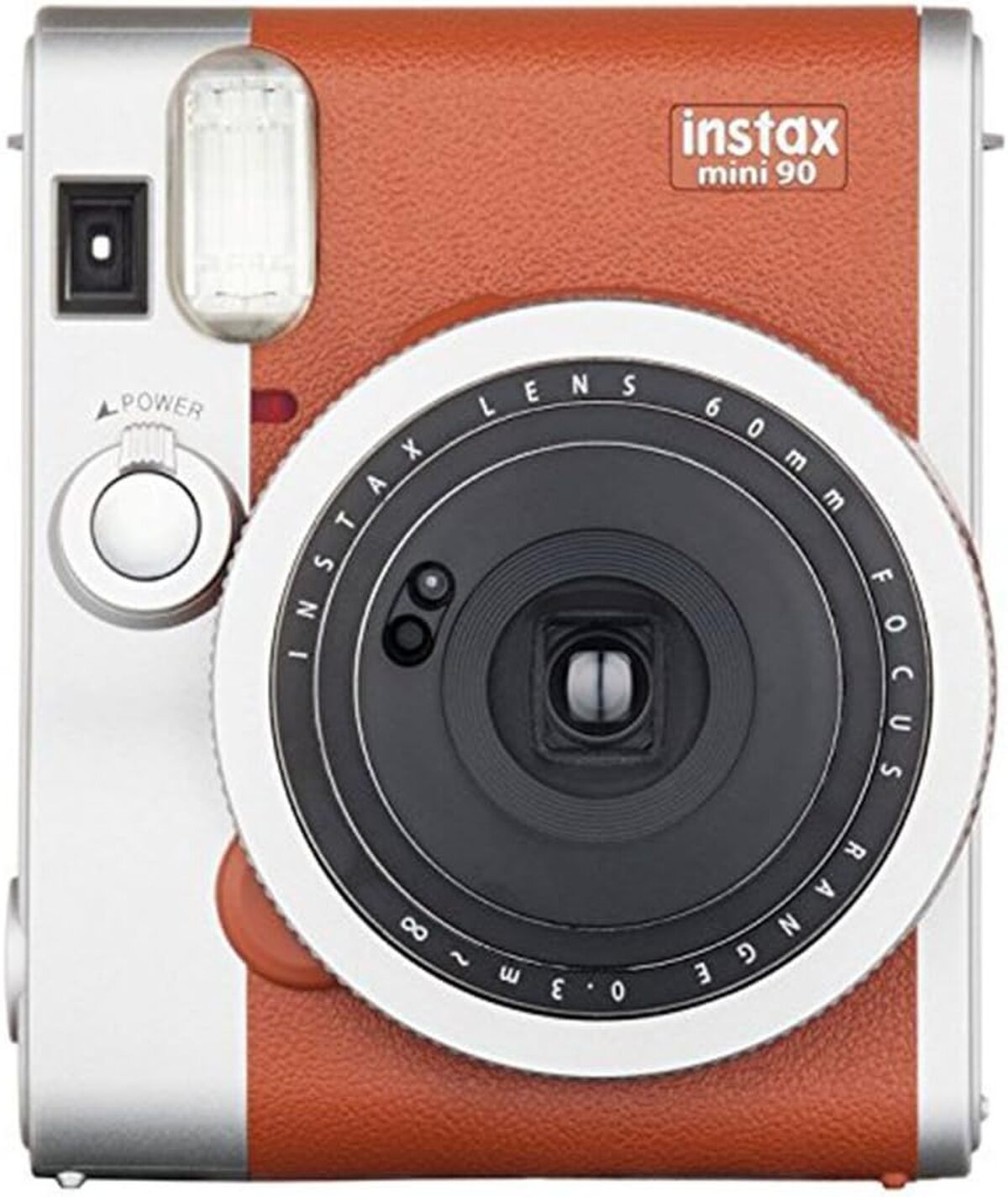 Test Fujifilm instax Mini 90 Neo Classic : appareil photo instantané marron clair