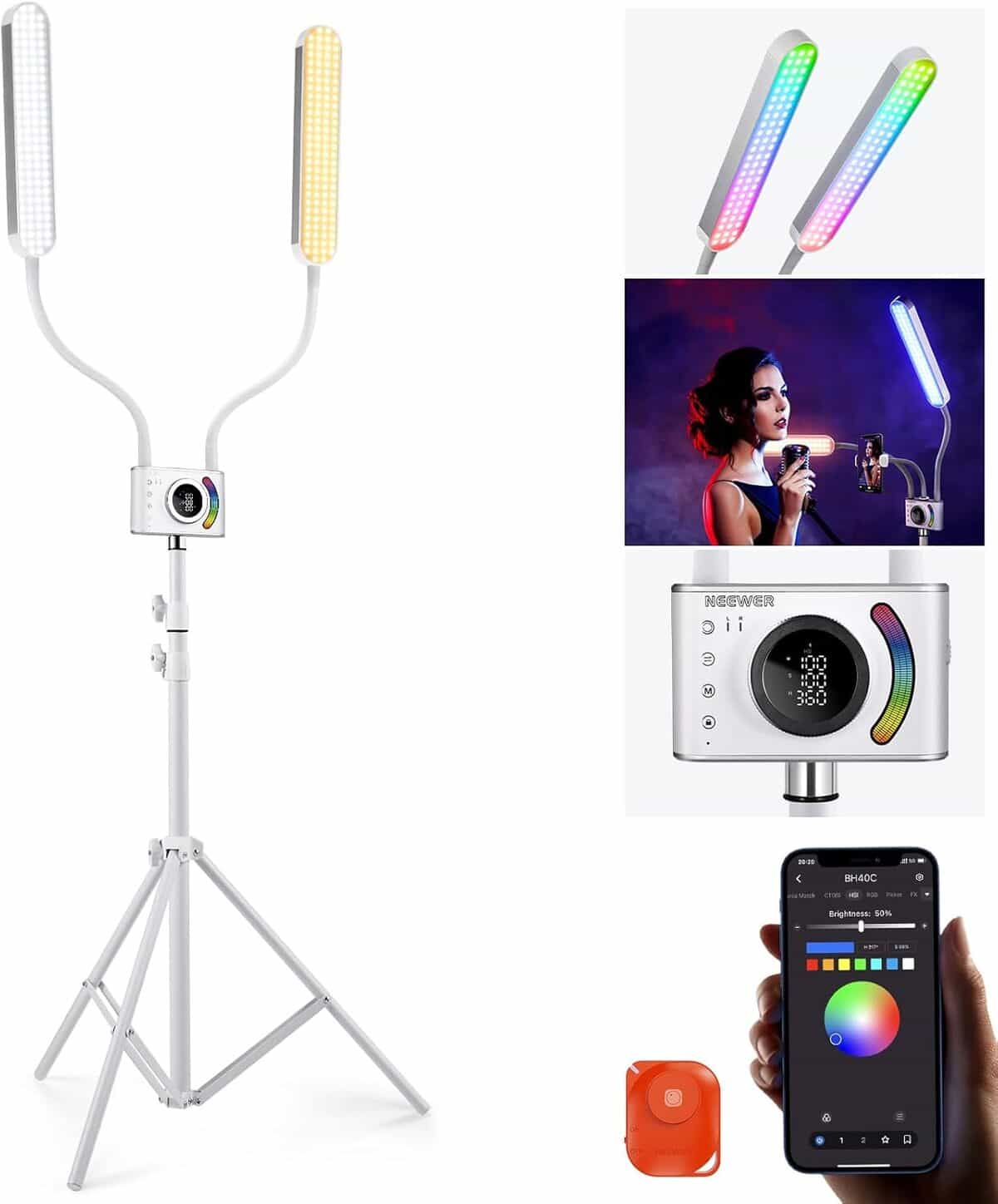 Test du kit batons lumineux NEEWER BH40C : lumière et design modulable