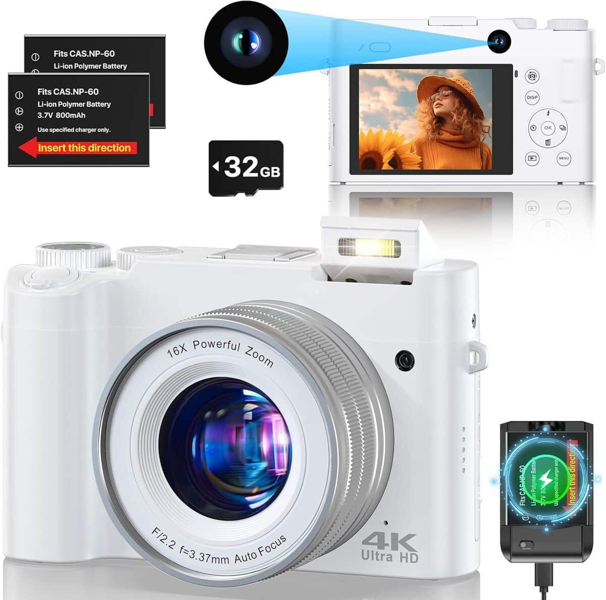 Test : appareil photo 4K autofocus zoom pour débutants