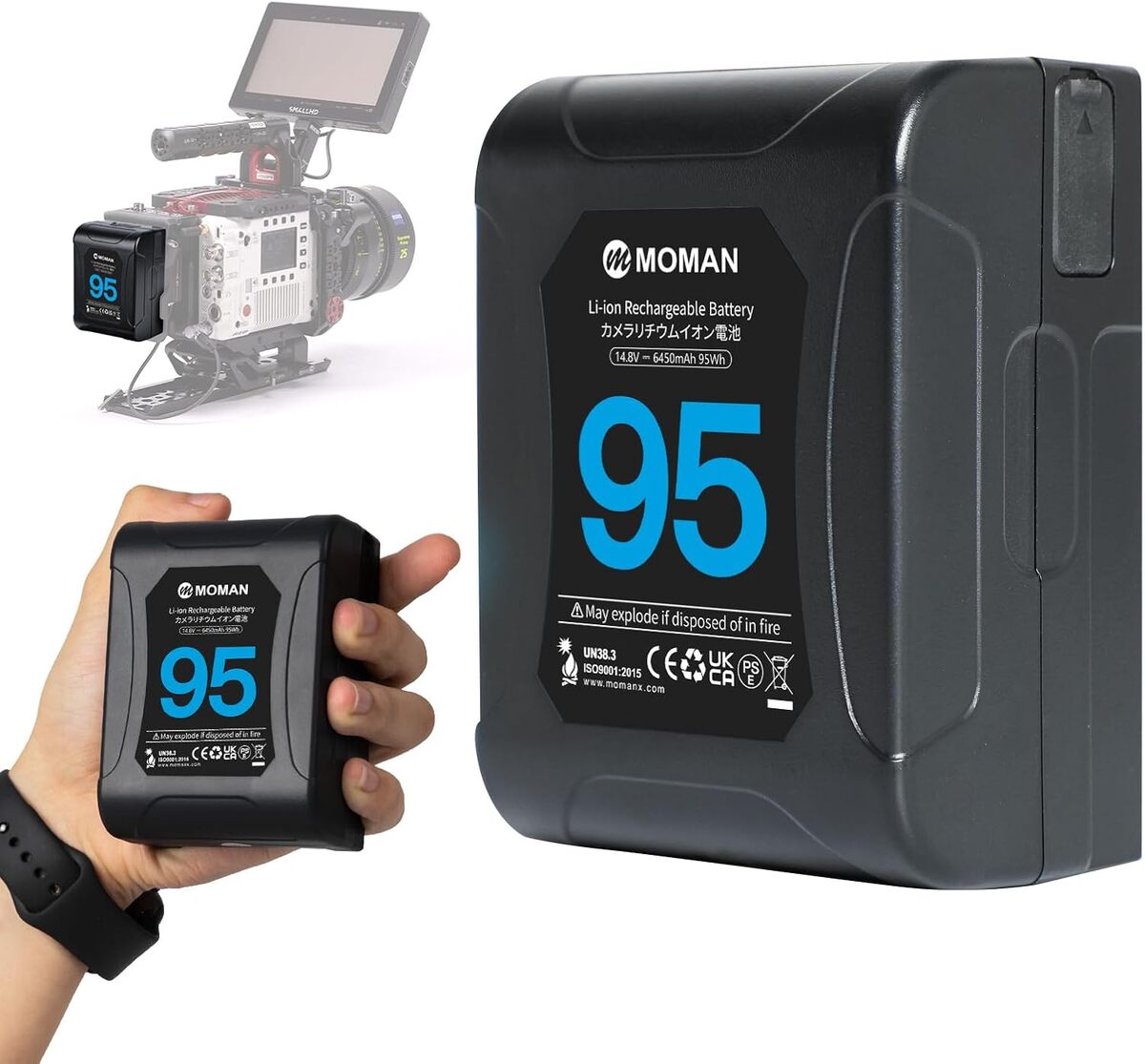 Adaptateur V-Mount Moman – Alimentez Vos Caméras Et Accessoires En Même Temps !