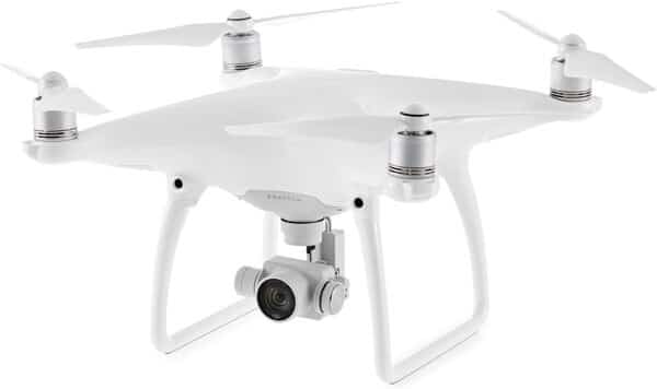 DJI Phantom 4 (Version UE) - Drone Quadricoptère avec Caméra - Offre 30-Min de Vol - Caméra 4K - Photos & Vidéos HD - Design Élégant - 5 Capteurs Optiques - Radiocommande avec Support Mobile