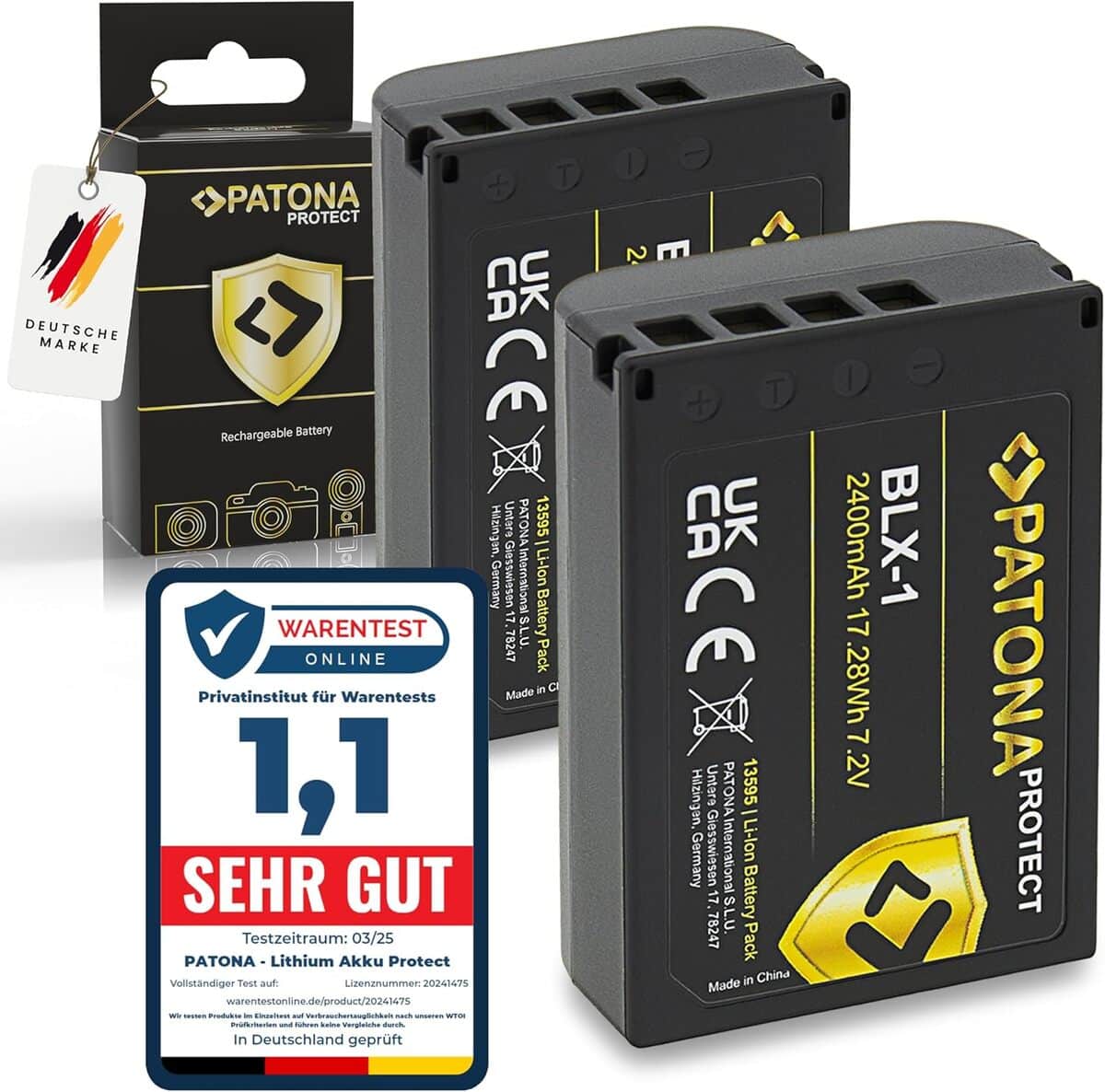 Test : batterie Patona BLX-1 pour Olympus OM-1