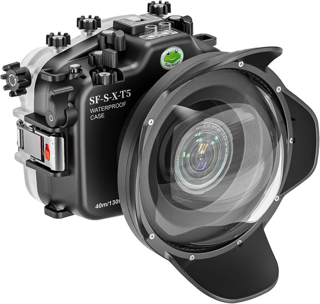 Test du boîtier étanche Sea frogs X-T5 : plongée à 40 m