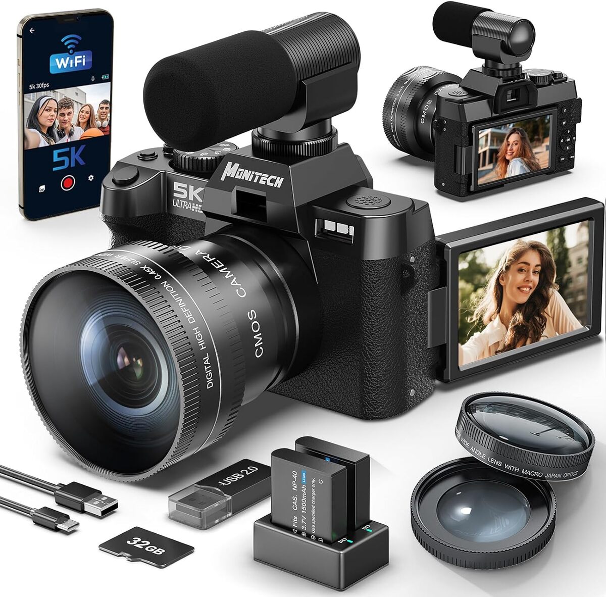 Test : monitech S100, appareil photo 5K pour youtube