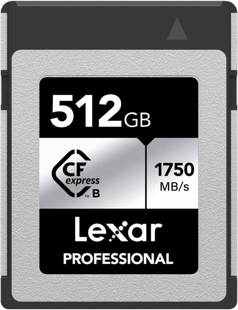 Test carte CFexpress Lexar Professional Silver 512Go : performance à 1750 Mo/s