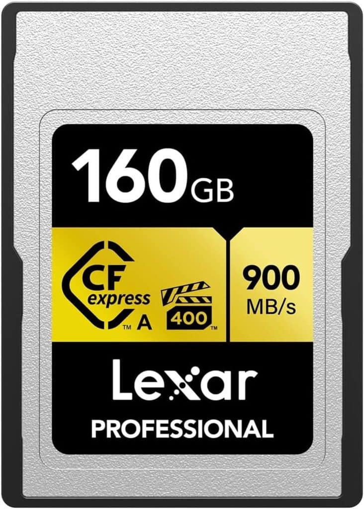 Test de la carte mémoire Lexar LCAGOLD160G-RNENG : performance 8K à 900 Mo/s