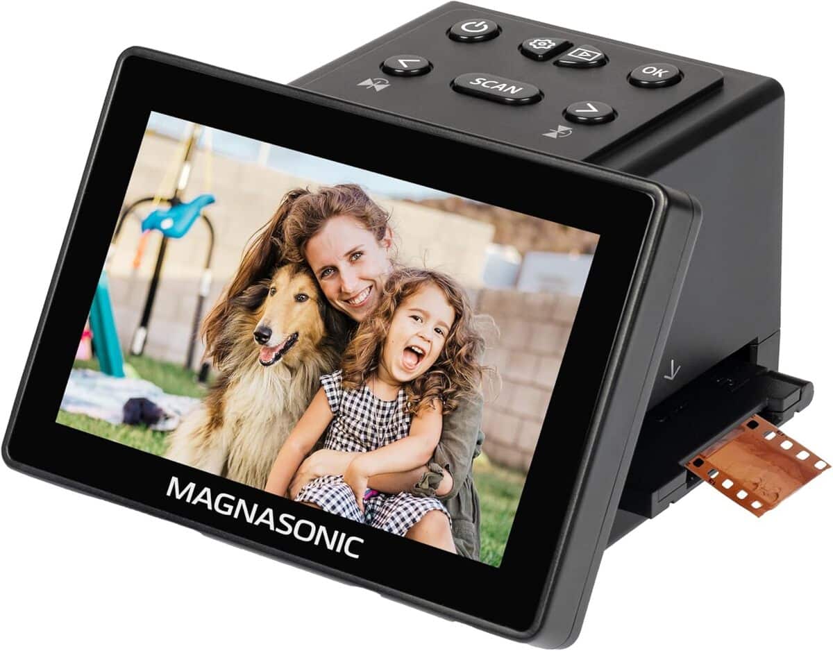 Test : scanner de film Magnasonic 25 MP avec écran 5" et HDMI