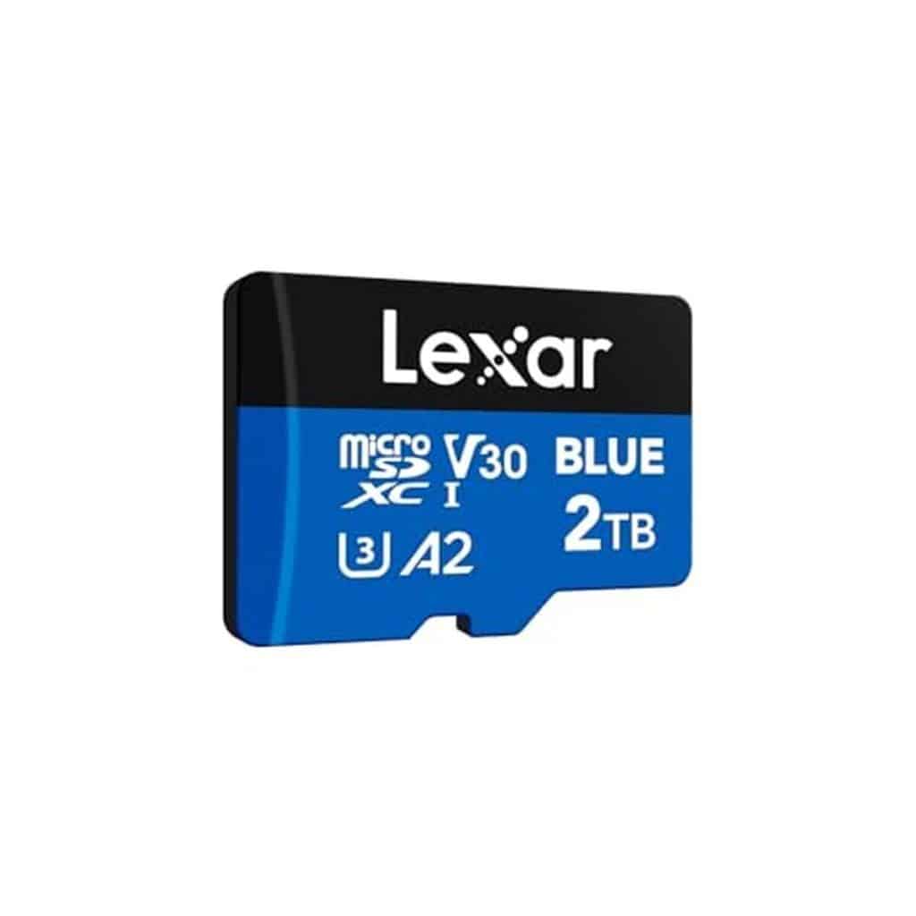 Test de la carte micro SD Lexar Blue 2To : haute vitesse pour vidéos 4K