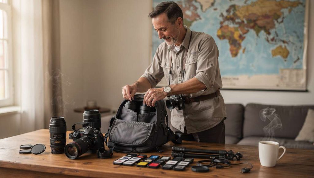 Comment choisir et remplir son sac photo pour voyager ?