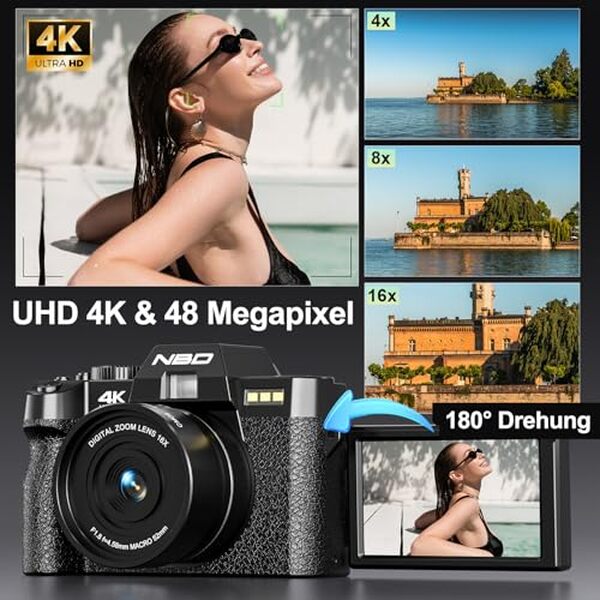 Découvrez notre analyse complète du kit 16-en-1 de l'appareil photo 4K 48MP nBD. Performances, accessoires et fonctionnalités : faites le bon choix pour vos photos et vidéos.
