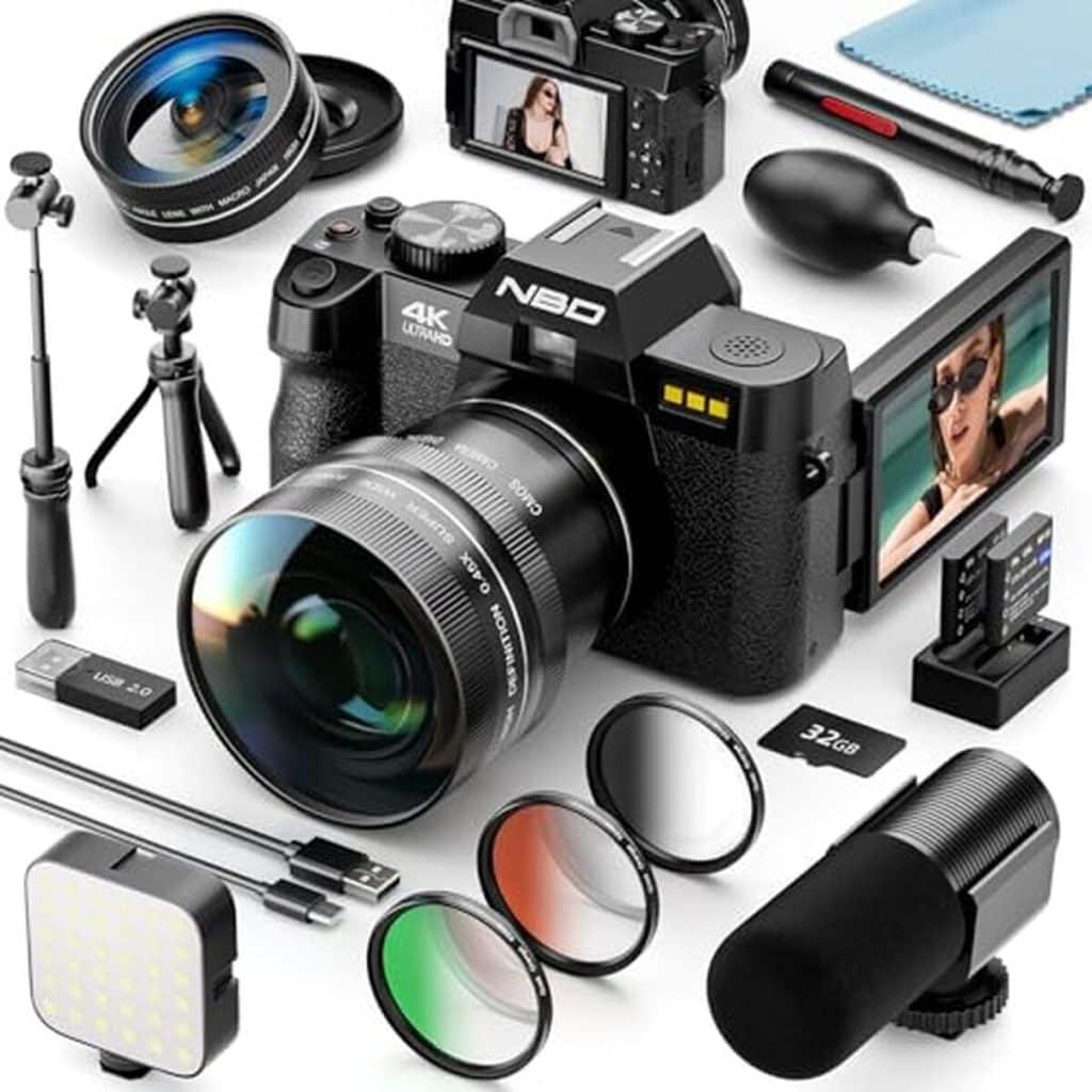 Test : appareil photo 4K 48MP nBD, kit complet 16-en-1
