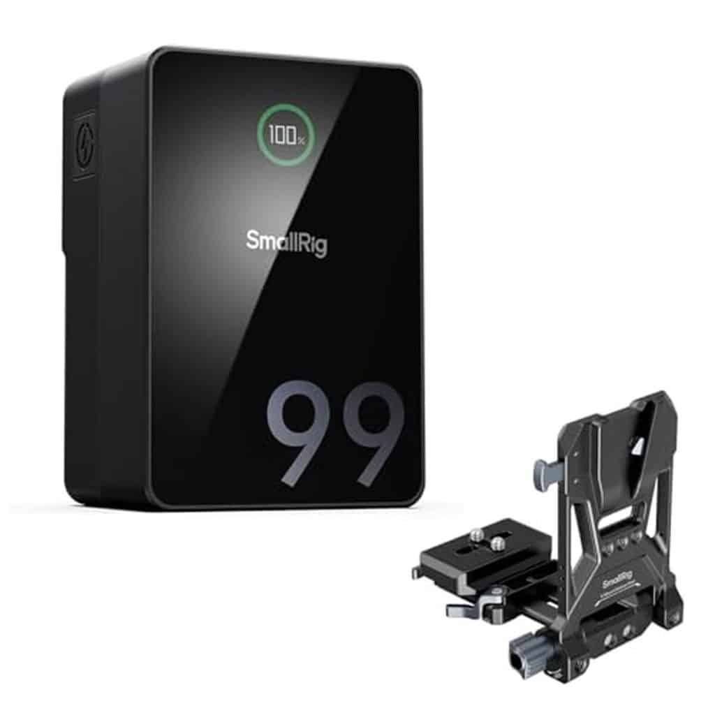 Test de la batterie SMALLRIG V Mount VB99 Pro : puissance compacte et charge rapide