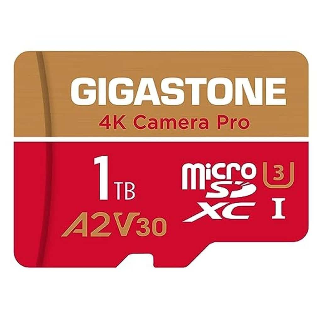 Test de la carte mémoire Gigastone 1 to camera pro max : performances 4k puissantes