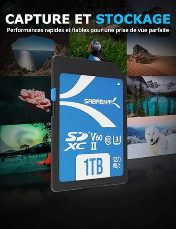 Découvrez la performance exceptionnelle de la carte SD Sabrent SD-TL60-1TB, parfaite pour les photographes professionnels exigeants. Plus de détails sur ses capacités et sa fiabilité.