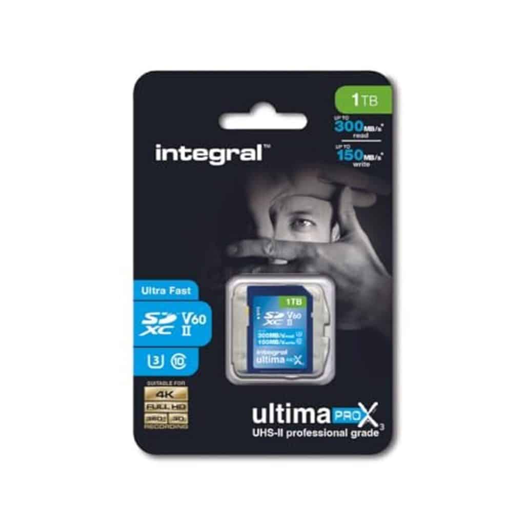 Test : carte mémoire Integral 1tb uhs-ii sdxC haute vitesse