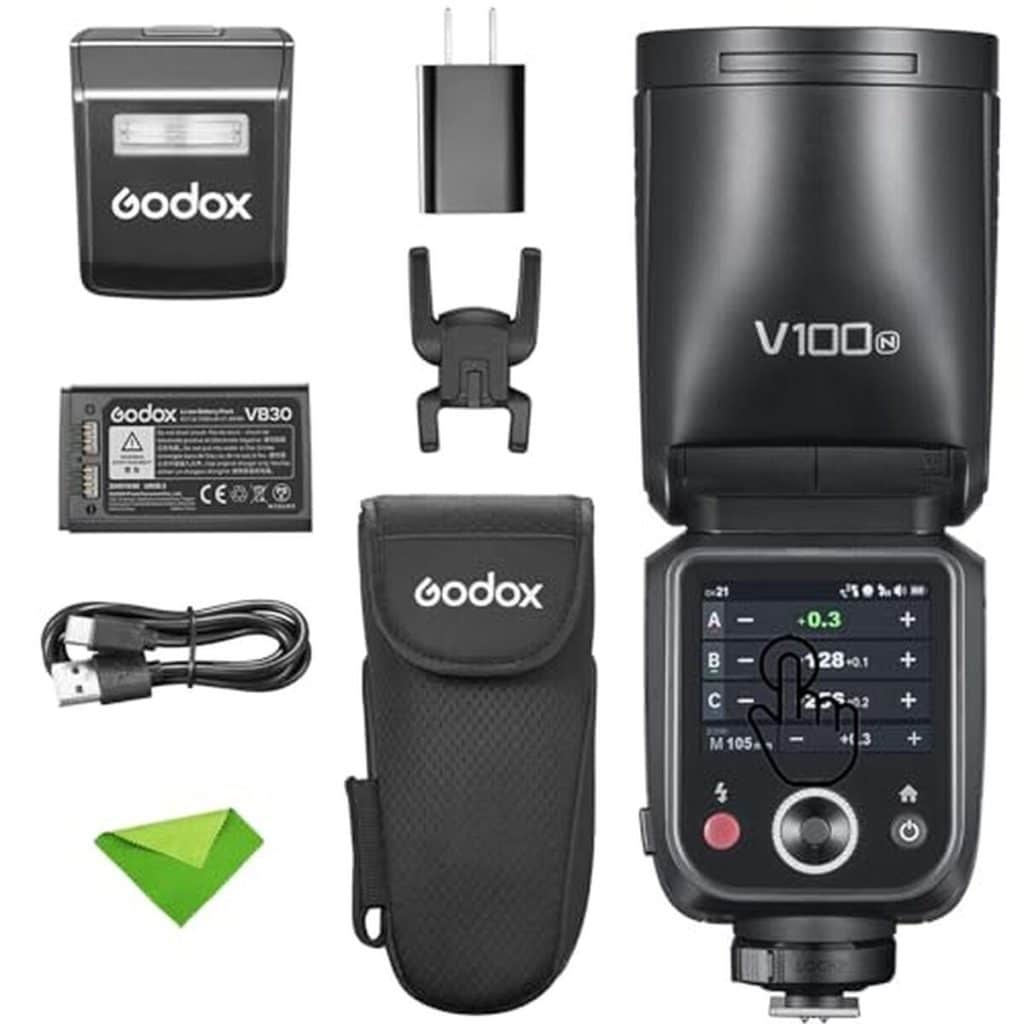 Test du flash Godox V100 N : puissance et performance ttl