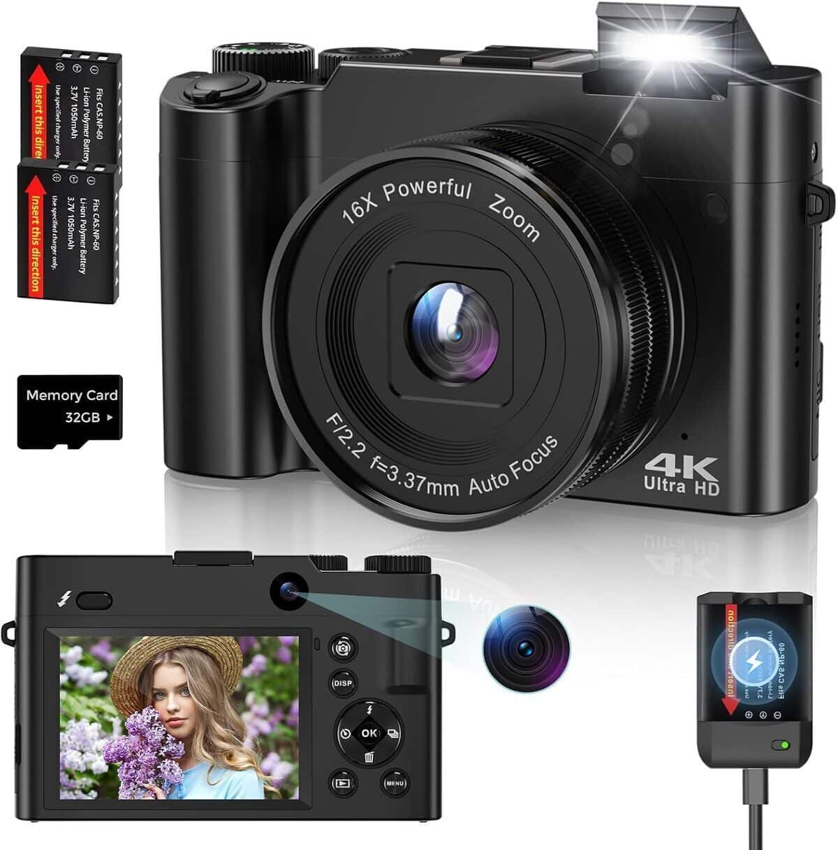Test : appareil photo numérique 4K 64MP pour vlogging