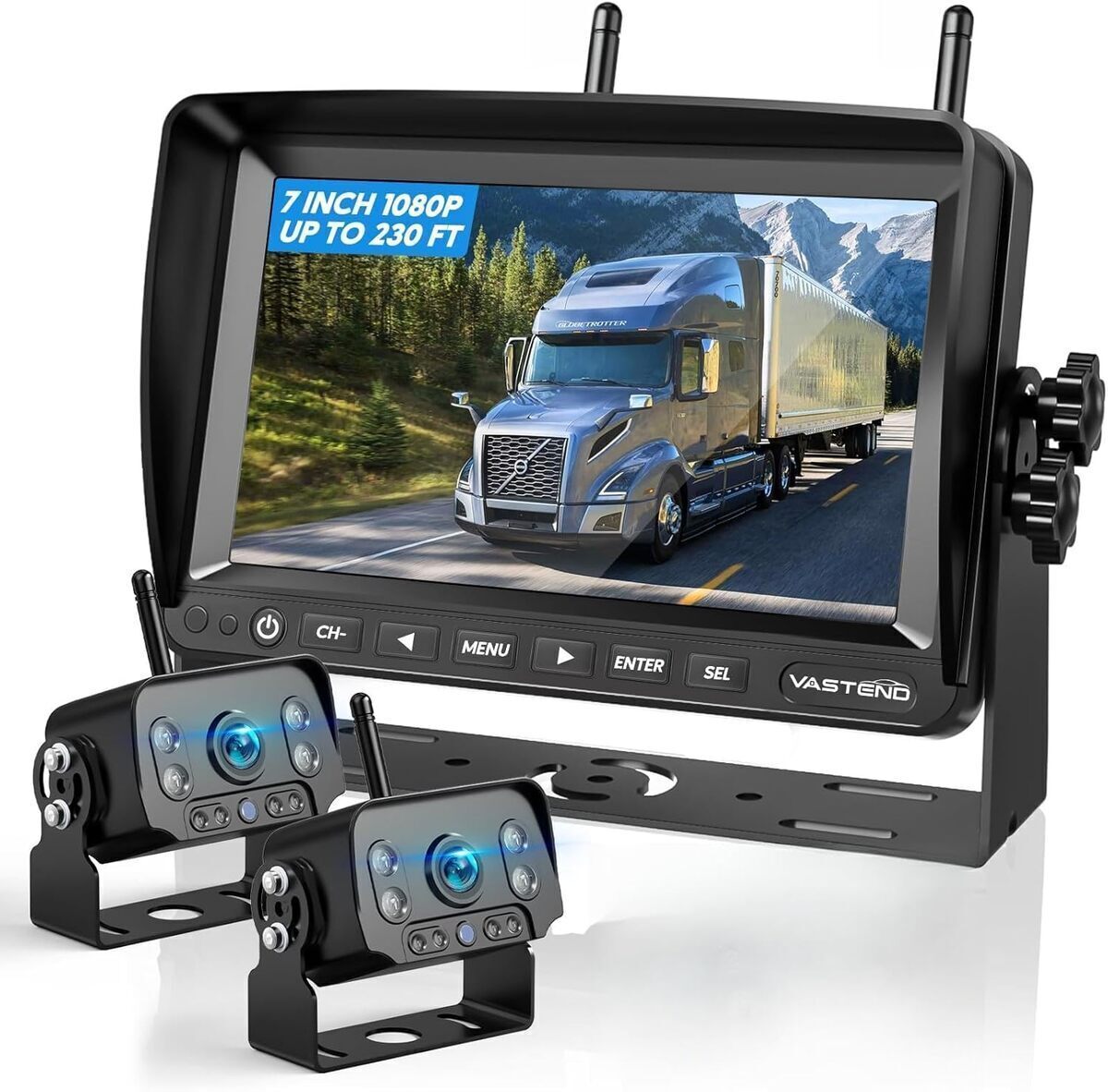 Test : caméra de recul sans fil Vastend avec moniteur 7" et vision nocturne HD
