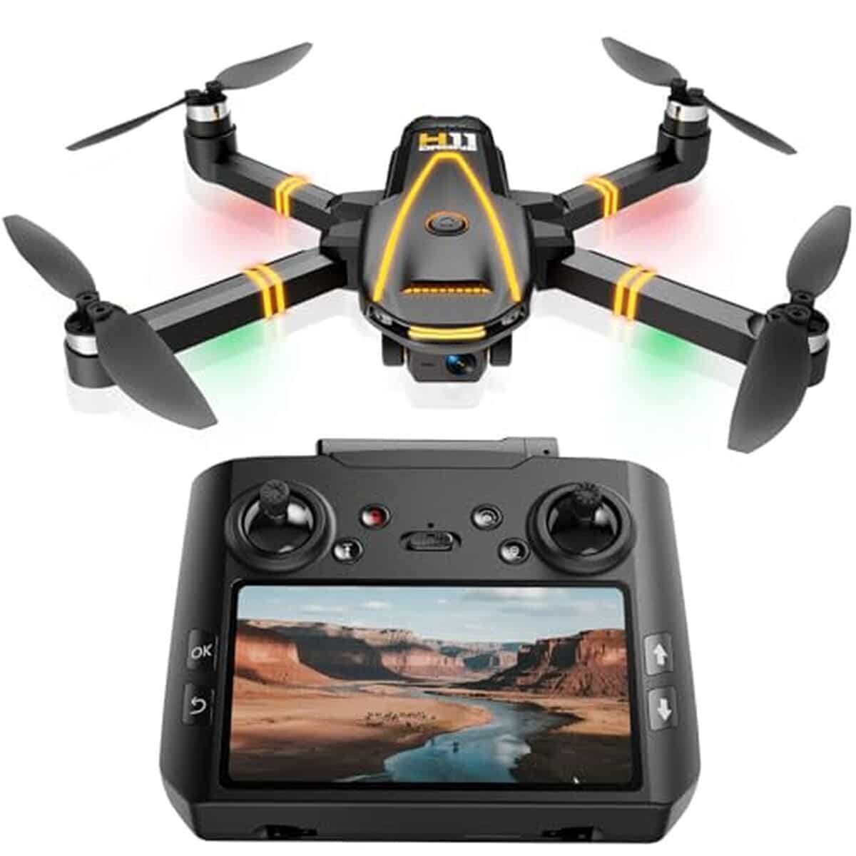 Test du drone pliable H11 GPS 4K : performance et légèreté