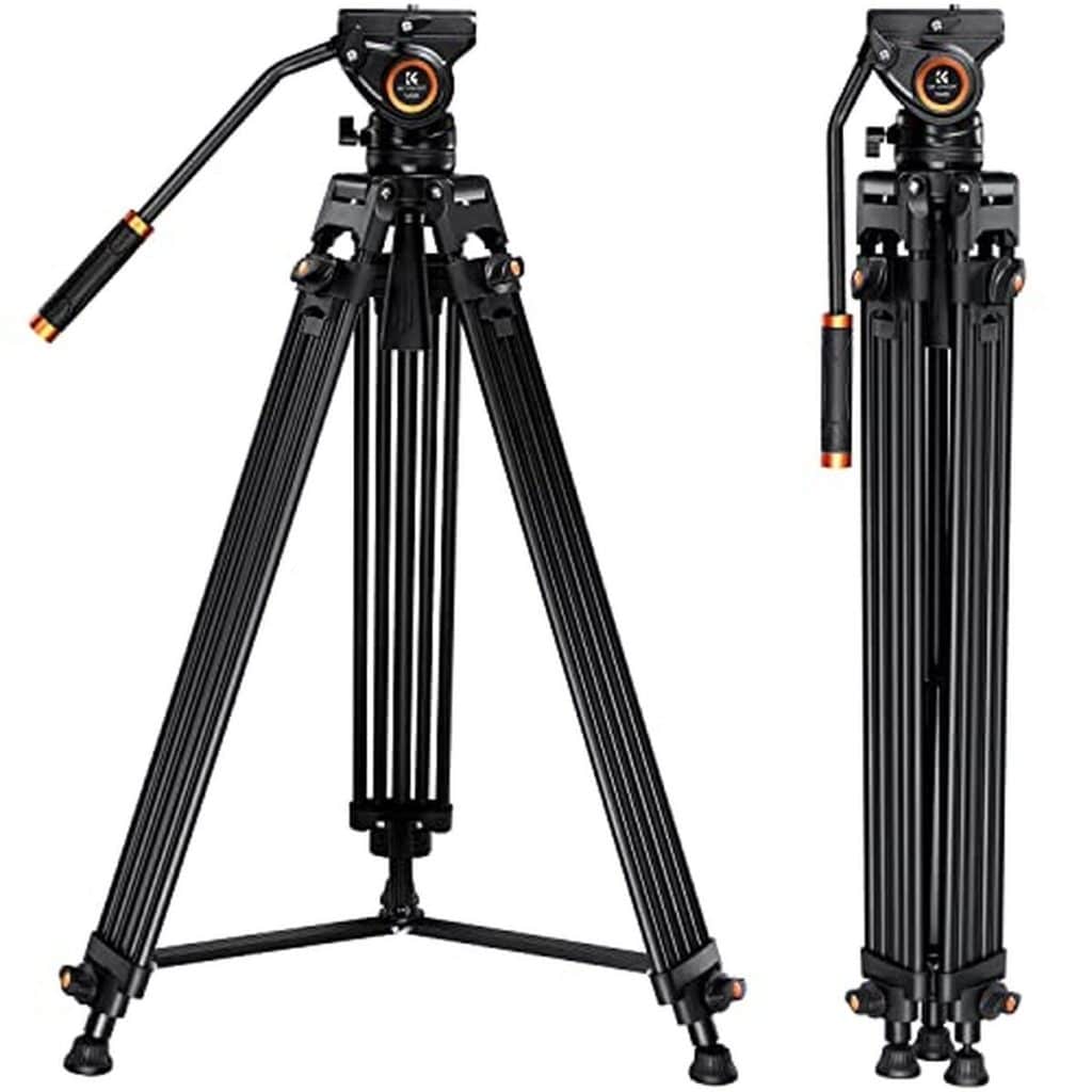 Test du trépied vidéo K&F Concept 184 cm avec tête 360°