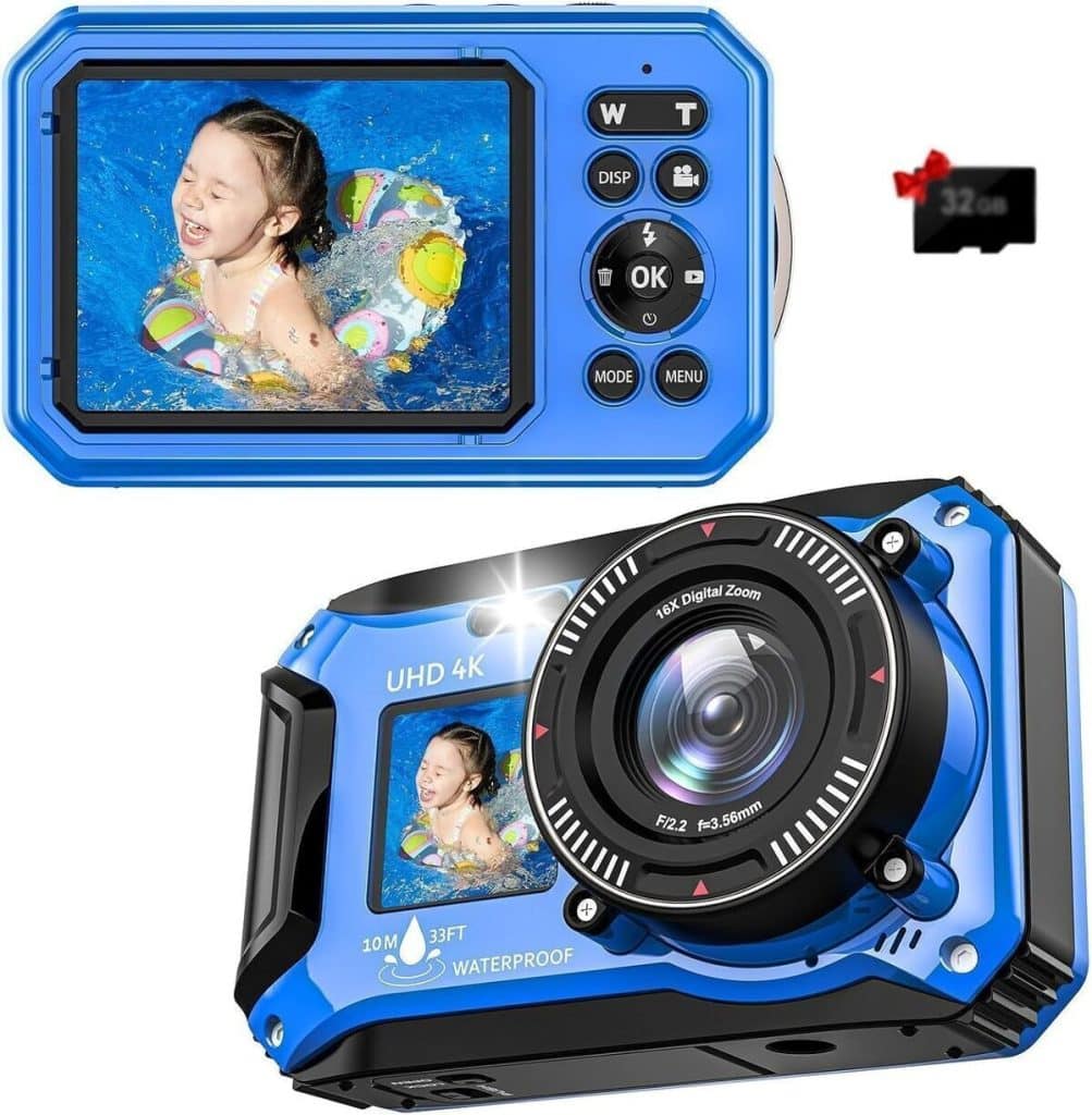 Test : appareil photo sous-marin 4K compact 56 MP étanche