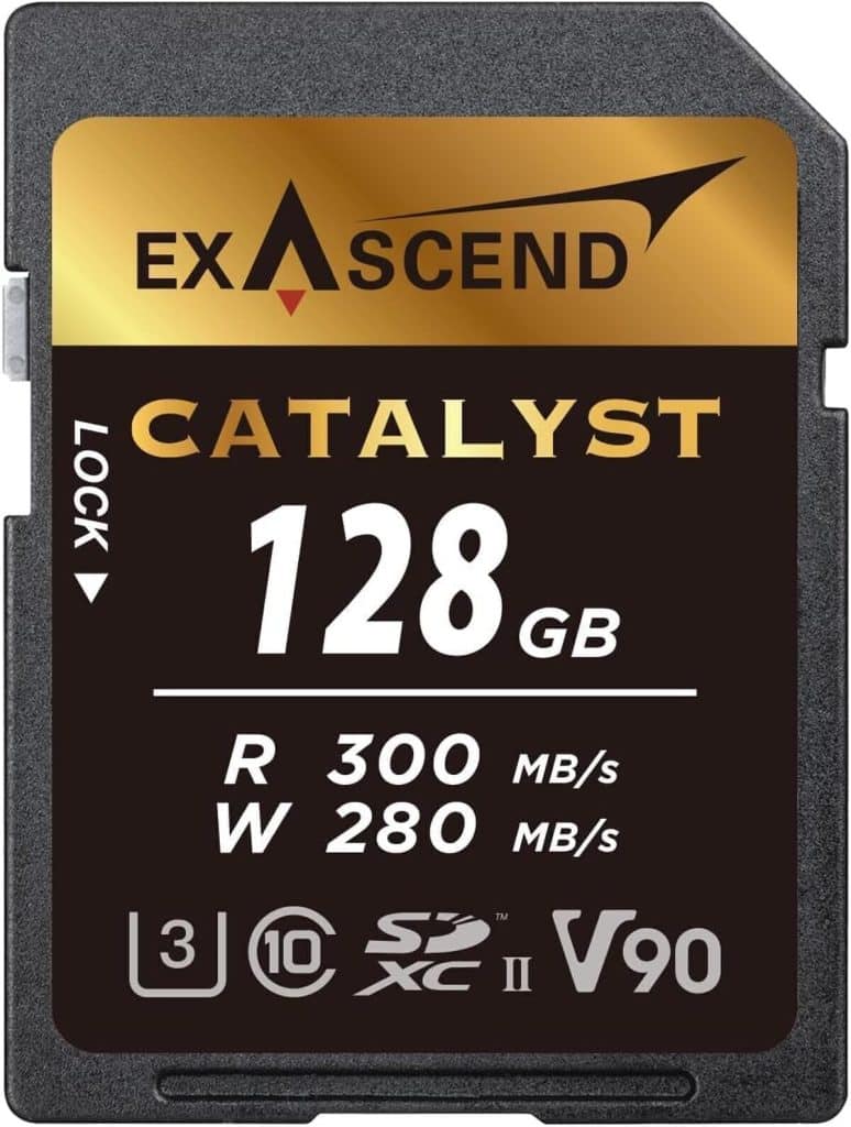 Test : carte mémoire Exascend catalyst sdxC uhs-ii 128 go, vitesse 300 mo/s