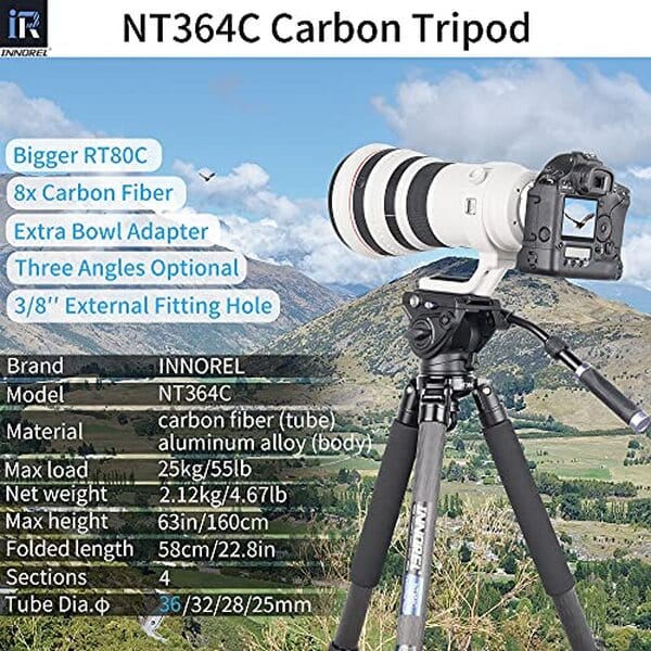 Découvrez notre test complet du trépied Innorel NT364C en fibre de carbone : stabilité exceptionnelle, légèreté et performance pour la photographie professionnelle et amateur.