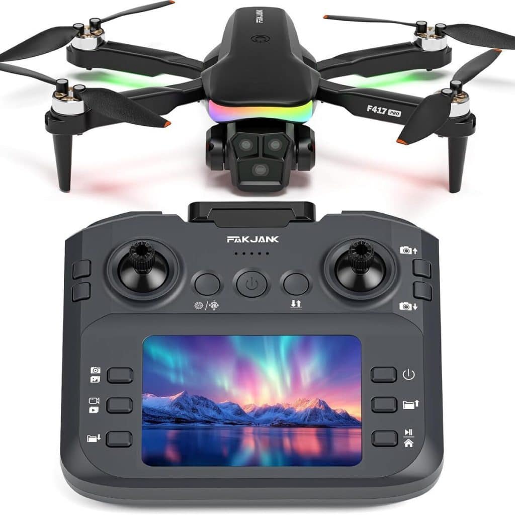 Test du drone caméra RVB LED pour débutants avec écran LCD et contrôle gestuel