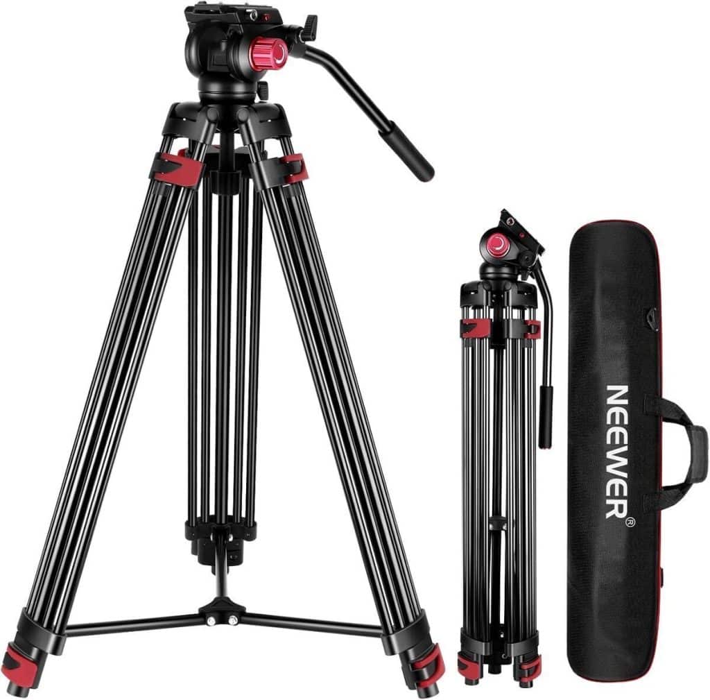 Test du trépied robuste Neewer 200cm avec tête fluide