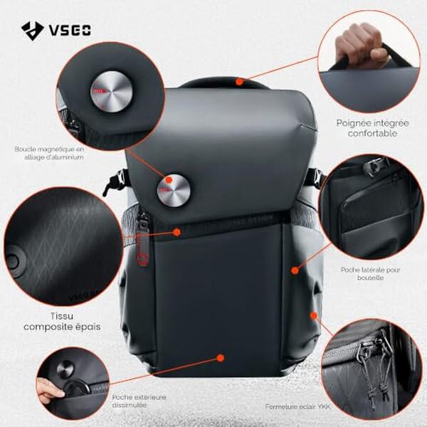 Découvrez notre test complet du sac à dos photo 16L VSGO : étanche, fonctionnel et idéal pour transporter votre matériel photo en toute sécurité.