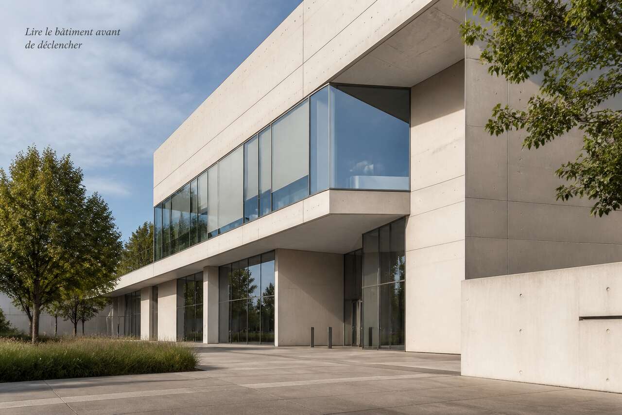Lire le b&acirc;timent avant de d&eacute;clencher