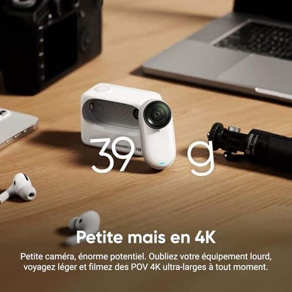 Découvrez notre test détaillé de la Insta360 GO 3S, la caméra vlog compacte 4K polyvalente pour créateurs de contenu et voyageurs en quête de qualité.