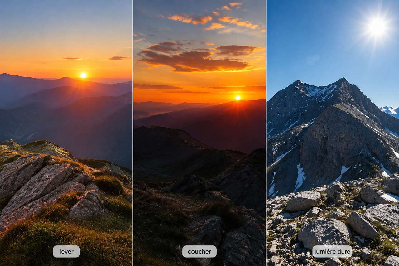 Choisir le bon moment : lever, coucher et lumière dure Choisir le bon moment : lever, coucher et lumière dure