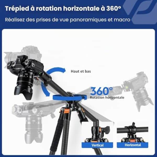 Découvrez notre test détaillé du trépied Fotopro 184 cm en fibre de carbone : légèreté, stabilité et portabilité pour vos photos et vidéos professionnelles.