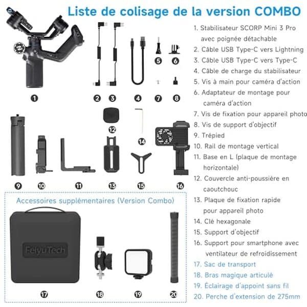 Découvrez notre test du stabilisateur Feiyutech SCORP Mini 3 Pro avec suivi AI 4.0. Performances, fonctionnalités et avis détaillé du gimbal professionnel.