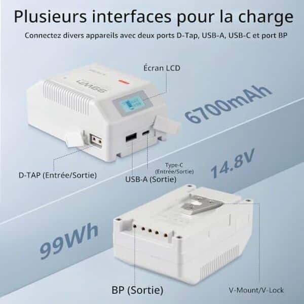 Découvrez notre test détaillé de la batterie v-mount Viltrox 6700 mAh avec chargeur rapide PD USB-C 45W : performances, autonomie et praticité pour vos tournages.