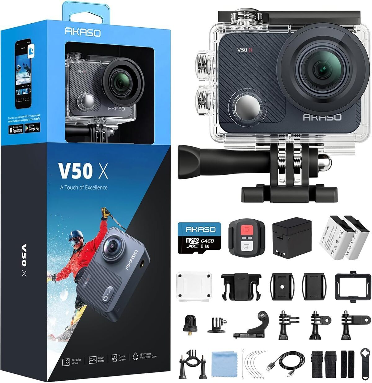 Test caméra de sport Akaso V50 X : 4K et stabilisateur