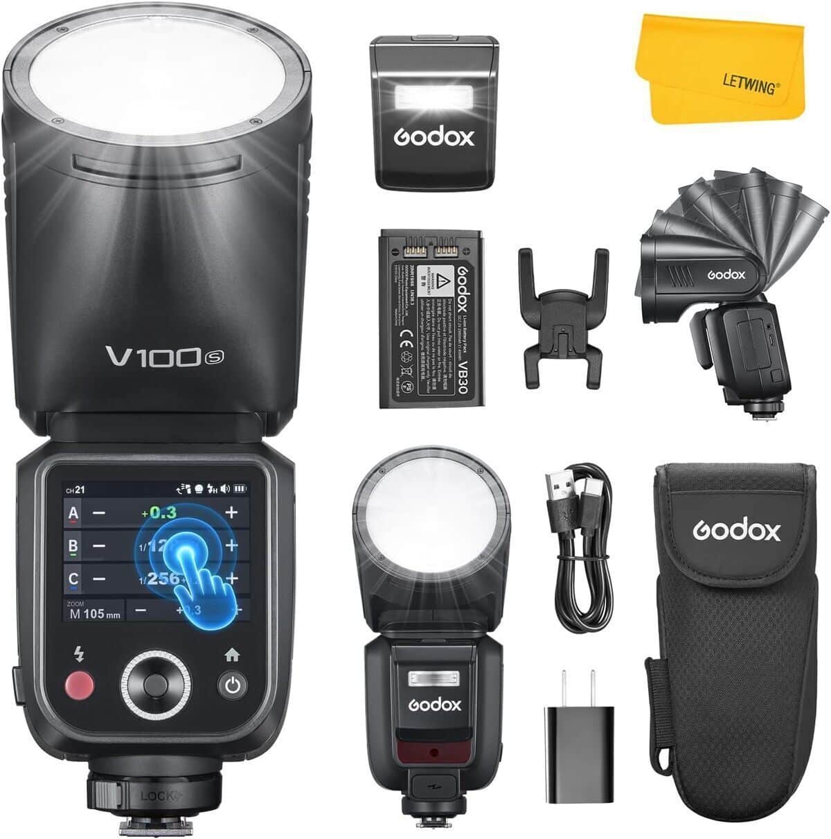 Test Du Flash Godox V100S Pour Sony : 100Ws, tête Ronde Et Écran Tactile