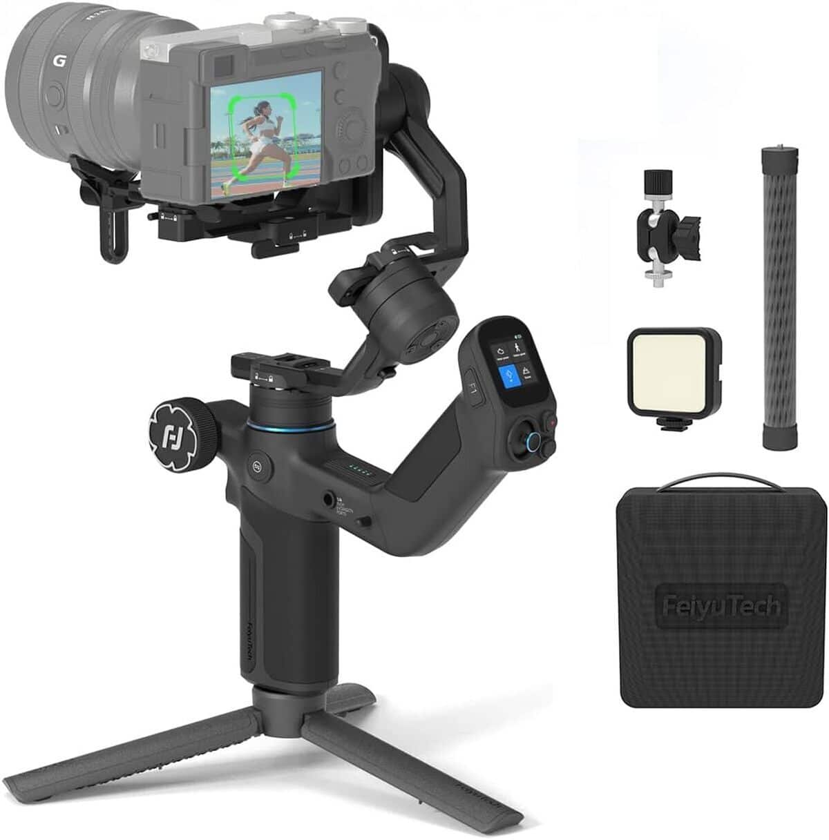 Test : stabilisateur Feiyutech SCORP Mini 3 Pro Avec Suivi AI 4.0
